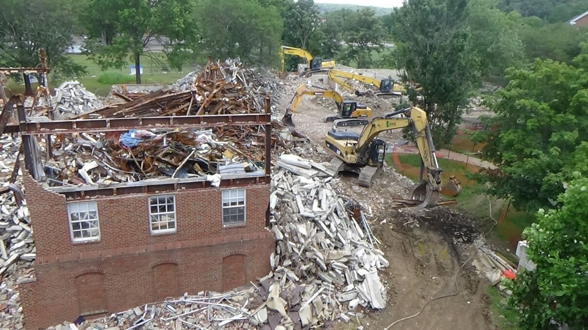 Ohio State University (OSU) Back south university construction and demolition